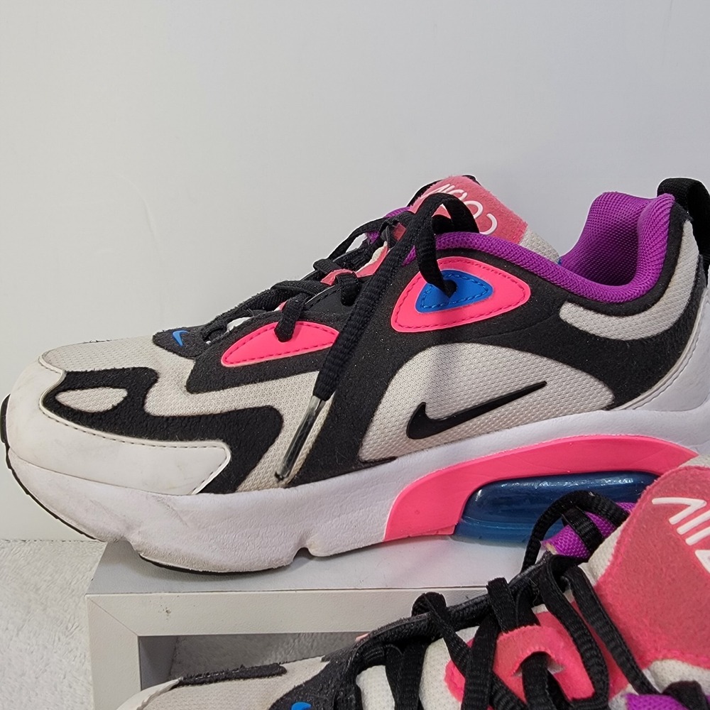 Nike Air Max 200 White Hyper Pink Black AT5630-100 - Youth SIZE 4Y - Picture 14 of 17
